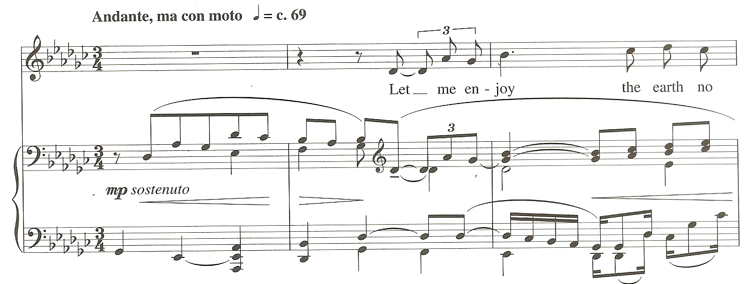 Example 1. Let Me Enjoy the Earth measures 1-3